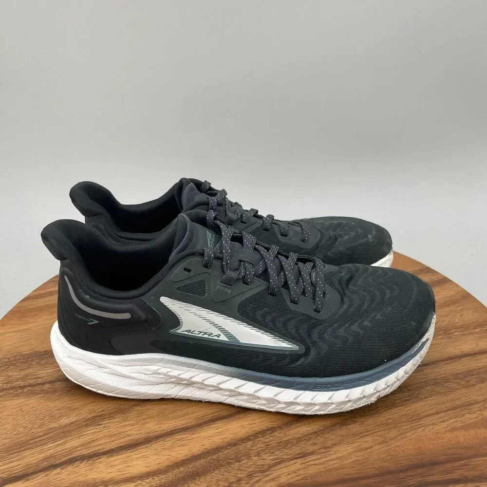 Altra Torin 7 Shoes Mens Size 9.5 Black Road Running Comfort Walking Sneakers